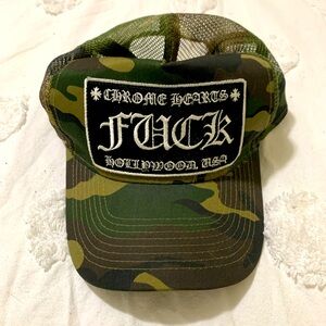 Vintage Chrome Hearts Camo Trucker Hat